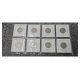 8- Jefferson nickels 1940-1959