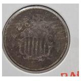 1866 Shield Nickel -Rare coin