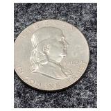 1963-D Franklin Silver Half Dollar