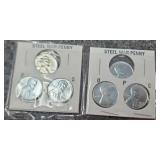 6- Steel war penny set DP&S
