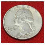 1964 Washington 90% Silver Quarter