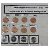 2009 Lincoln bicentennial penny set