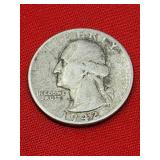 1942 Washington 90% Silver Quarter