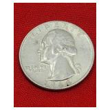 1964-D Washington 90% Silver Quarter