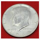 1969-D Kennedy 40% Silver Half Dollar