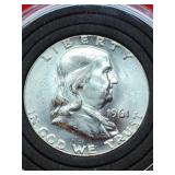 1961 Franklin Silver Half Dollar