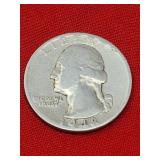 1948-D Washington 90% Silver Quarter