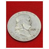 1953-D Franklin 90% Silver Half Dollar