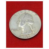 1961 Washington 90% Silver Quarter