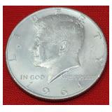 1964-D  Kennedy 90% Silver Half Dollar