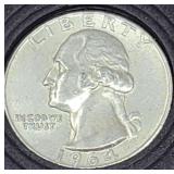 1964 Washington Silver Quarter