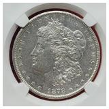 1878-CC Morgan Silver Dollar  AV58