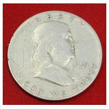1949-D Franklin 90% Silver Half Dollar