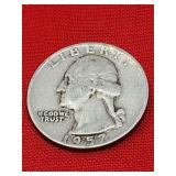 1957-D Washington 90% Silver Quarter