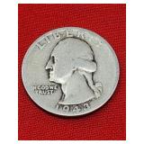 1943 Washington 90% Silver Quarter