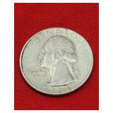 1964-DWashington 90% Silver Quarter