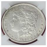 1891-CC Morgan Silver Dollar EF-45