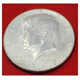 1967 Kennedy 40% Silver Half Dollar