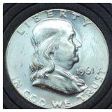 1961 Franklin Silver Half Dollar