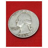1961-D Washington 90% Silver Quarter