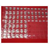 1965-2021 Roosevelt Dime Collection, Sorted For