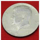 1967 Kennedy 40% Silver Half Dollar