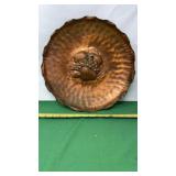 Gregorian USA hammered copper fruit bowl or wall