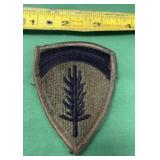 US Army Europe Patch Green Black Merrowed Edge