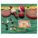 Fishing tackle includes- Jamison Whistling Bobber