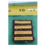 U.S. Army Overseas Service Bars patch.