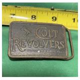 Solid Brass Colt Revolvers Firearms Vintage Belt