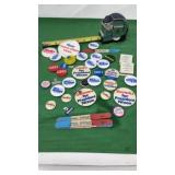 Vtg political campaign buttons and pins. Nixon