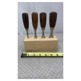 Pfeil Swiss Made Butt Chisel Set of Four