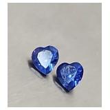 Sapphires .13g heart shape