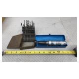 Impact Driver in Metal Case, Drill Bits in Metal