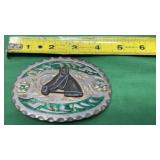 1980s Pewter Siskiyou Buckle Company "Tribute to