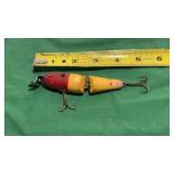 Vintage CCB Co. Garrett Ind. Pikie Wood Fishing