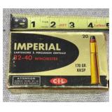 CIL Imperial .32-40 Winchester 170 Grain Vintage