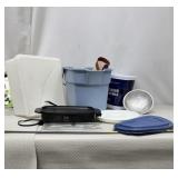 Misc-Mop Bucket, Strainer, Tupperware Container