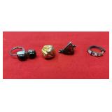 2 Mis Matched Sterling Earrings