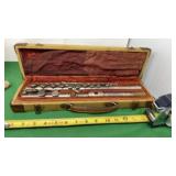 Artley silver-plated student flute in its