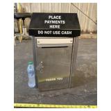 Steel payment box with key