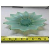 Fostoria Heirloom green  opalescent float bowl