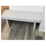 Gray bench 32x13 x 11 in