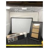 Whiteboard, picture frame and new Melody display