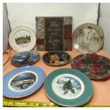 Christmas collector plates, Norman Rockwell and