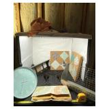 Clock, table runner, Farmhouse hanging decor,