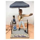 Vintage Pabst Blue Ribbon Boxing light