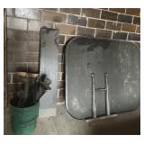 Table 55 inches w 2 leaves 9 inches ea