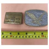 American Bowling Congress and eagle belt buckles
